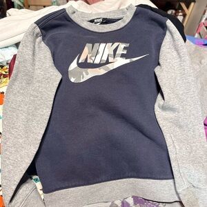 Nike Kids Navy and Gray Sweatshirt